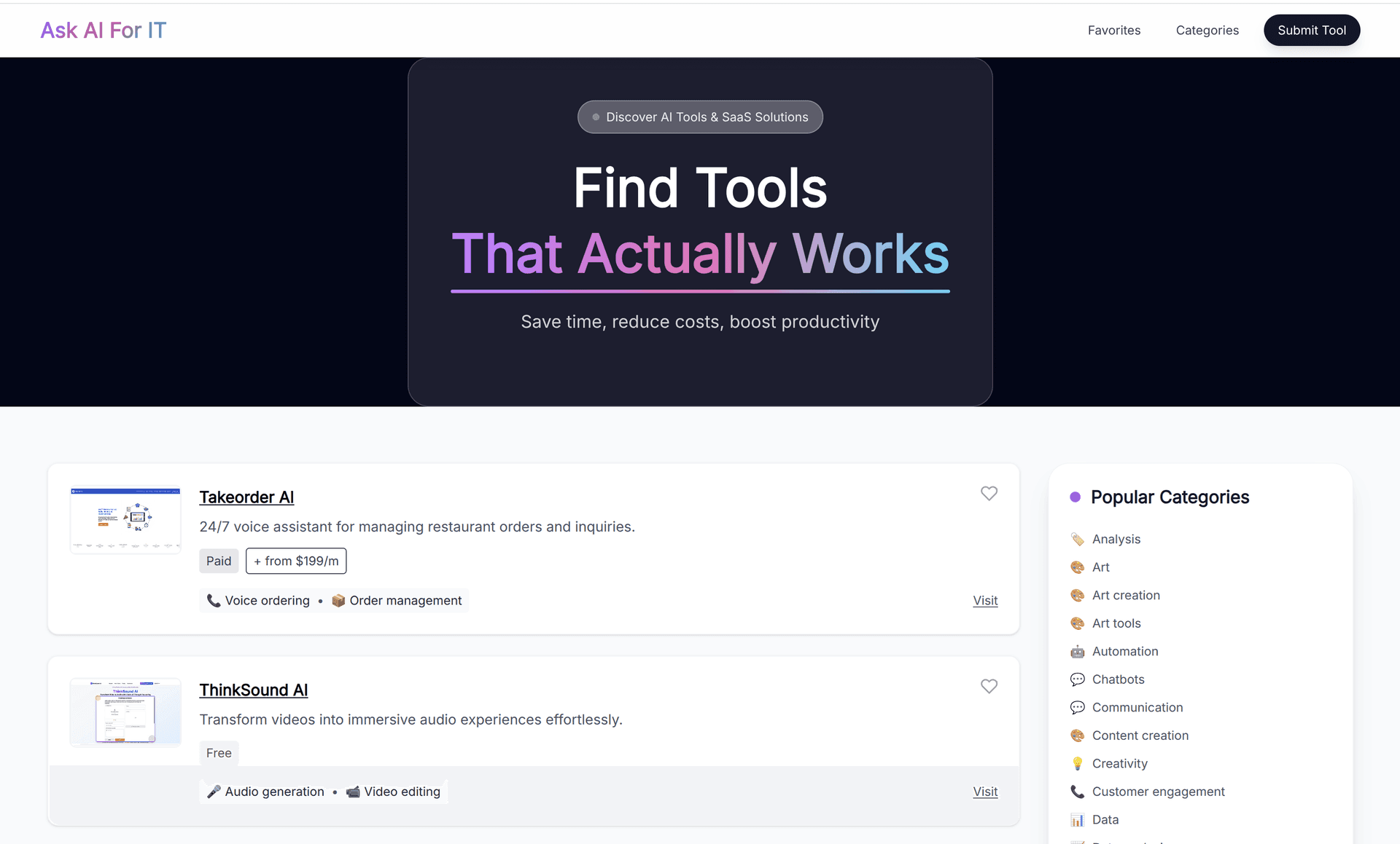 Directory Ask AI For It - Product Image